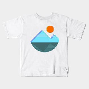 Minimalist style landscape Kids T-Shirt